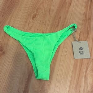 Toast high hip bottom - neon palm wave